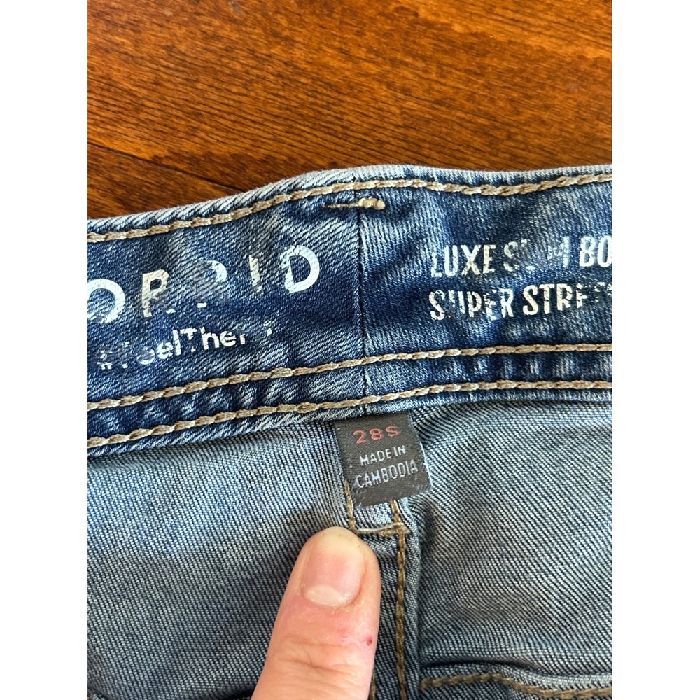 Torrid Luxe Slim Boot Super Stretch Jeans Womens Blue Denim Plus Sz 28 SHORT - Picture 5 of 9